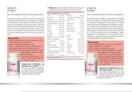 Vital 0 - Supliment Multivitamine Natural Pentru Grupa Sanguină 0 [3]
