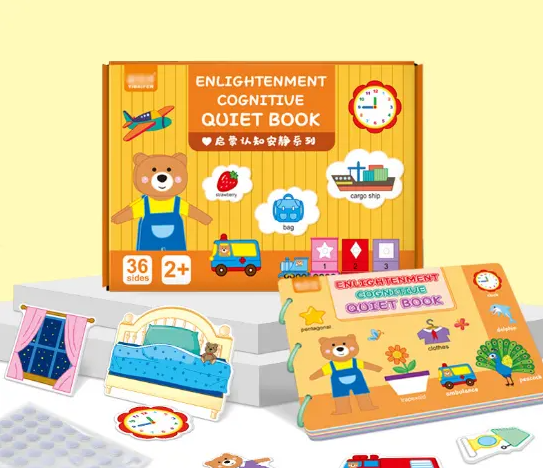 Carte cu activitati educative, Quiet Book, model ‘Educatie cognitiva’, +2ani [3]