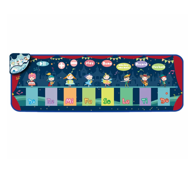 Covor muzical pentru copii Ælements, spate anti-alunecare, diferite sunete, inregistrare si redare, 120x39cm, +3ani [3]