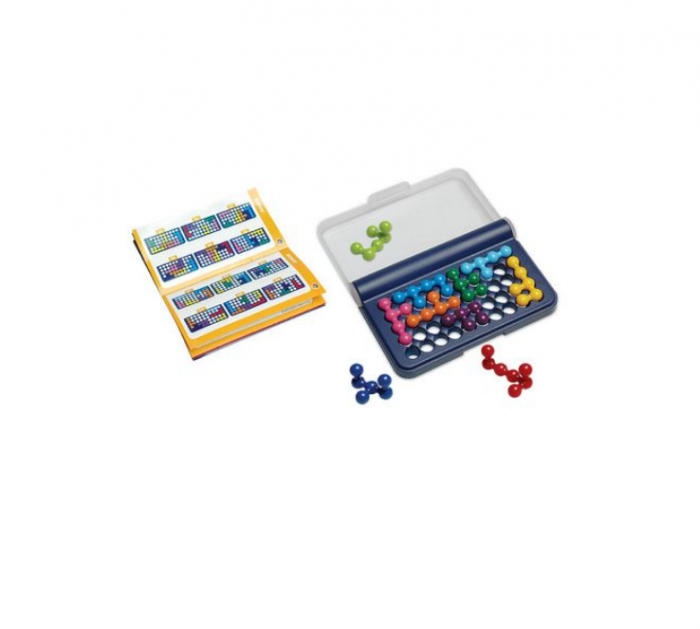 Joc de logica si inteligenta, carte cu 120 provocari, piese 3D, gandire spatiala, +6ani [8]