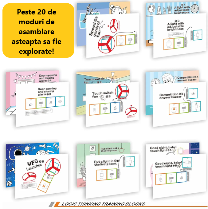 Joc educativ cu blocuri de constructie electrice, STEM [8]