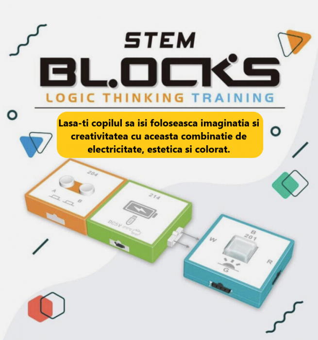 Joc educativ cu blocuri de constructie electrice, STEM [11]