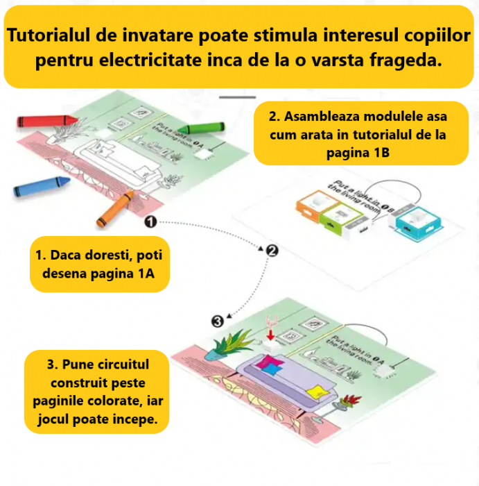 Joc educativ cu blocuri de constructie electrice, STEM [4]