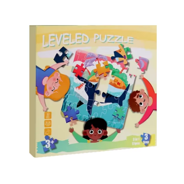 Puzzle magnetic 3 in 1, sub forma de carte, cu 3 nivele de dificultate, model ocean, 16-20-25 piese, +3ani [1]