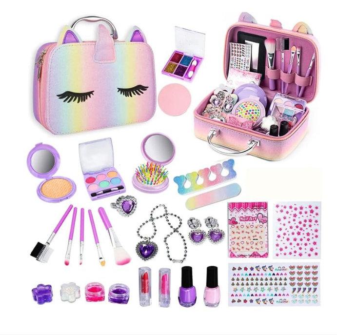 Set de machiaj pentru copii Ælements, model Unicorn, non-toxic, lavabil, usor de transportat [1]