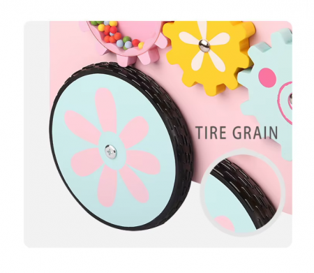 Antepremergator interactiv din lemn, stil Montessori, model Iepuraș, 18m+ [11]