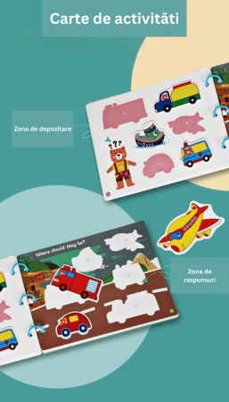 Carte cu activitati educative, Quiet Book, model ‘Educatie cognitiva’, +2ani [7]