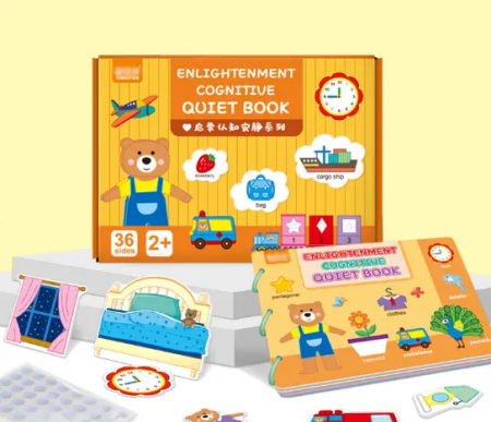 Carte cu activitati educative, Quiet Book, model ‘Educatie cognitiva’, +2ani [2]