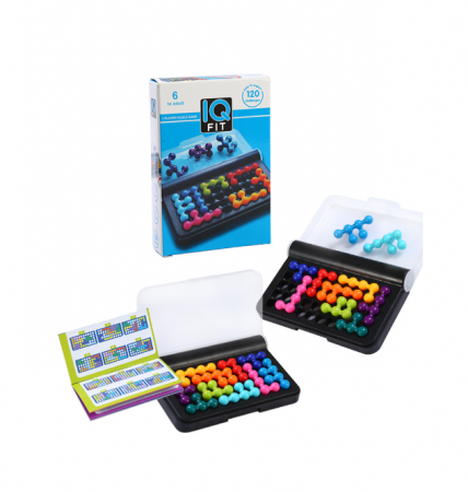 Joc de logica si inteligenta, carte cu 120 provocari, piese 3D, gandire spatiala, +6ani [1]