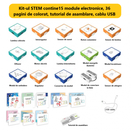 Joc educativ cu blocuri de constructie electrice, STEM [5]