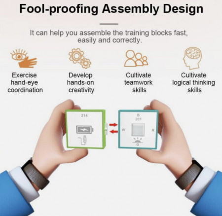 Joc educativ cu blocuri de constructie electrice, STEM [12]