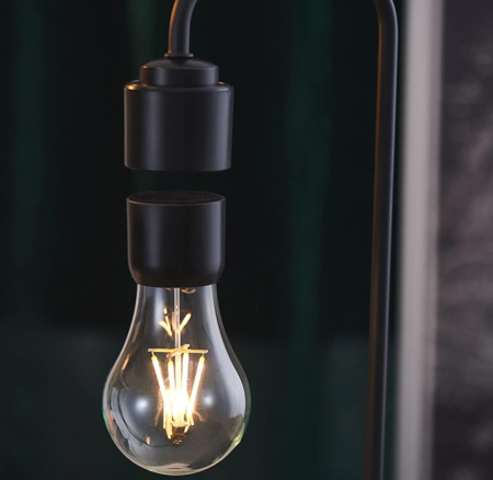 Lampa Ælements cu bec care leviteaza magnetic si incarcare Wireless, negru [3]