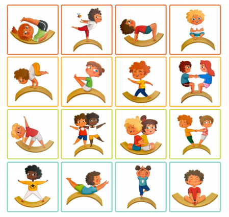 Placa de echilibru si balans, lemn natur, 83x29.5cm, +3ani [10]