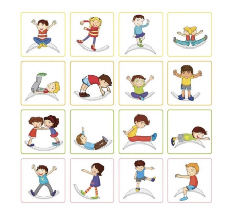 Placa de echilibru si balans, lemn natur, 83x29.5cm, +3ani [9]