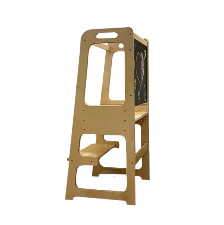 Scaun inaltator cu tabla de scris, ajutor in bucatarie, din lemn, learning tower