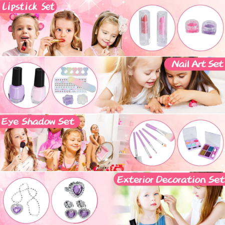 Set de machiaj pentru copii Ælements, model Unicorn, non-toxic, lavabil, usor de transportat [1]