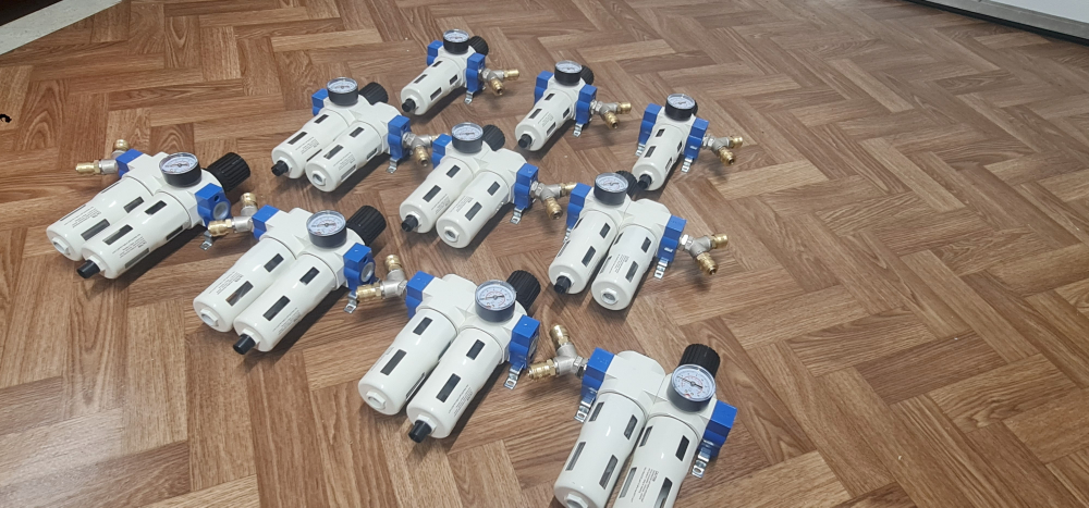 Regulator presiune aer cu filtru și lubrificator FRL 3/4 industrial [6]