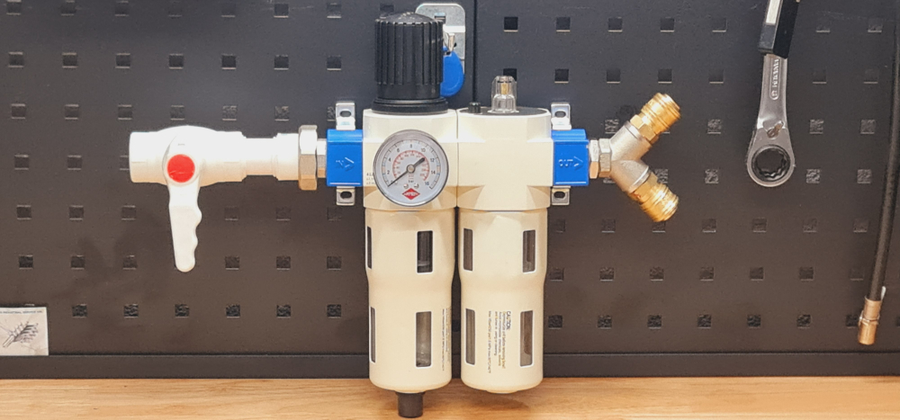 Regulator presiune aer cu filtru și lubrificator FRL 3/4 industrial [4]