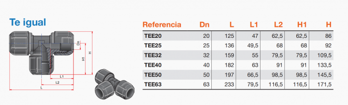 Teu din polimer D 40 mm [2]
