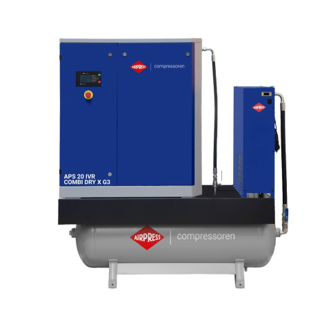 Compresoare cu șurub AIRPRESS - Compresor cu șurub APS 20 IVR Combi DRY X G3 10 bar 15 kW