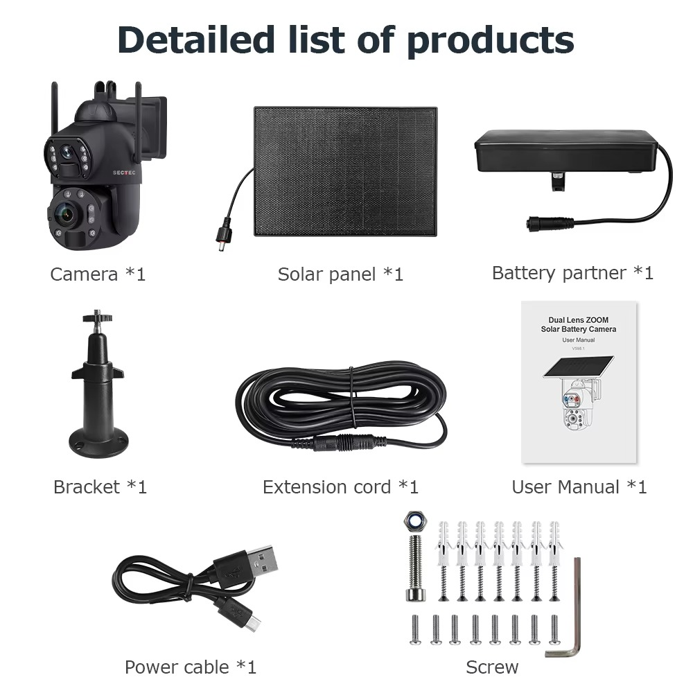 Camera Supraveghere ST-699-6M-36X-10W, 4G, 6MP, 36X zoom, Incarcare Solara 10W, Rotire Din Aplicatie, Rezistenta La Apa IP 66 [8]