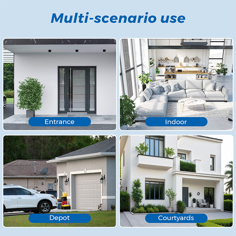 Camera Supraveghere Okam-S8A-Grey-5G, Wi-Fi, 3 MP, 2 lentile, Vedere nocturna, Rotire Din Aplicatie, Rezistenta La Apa IP 66 [11]