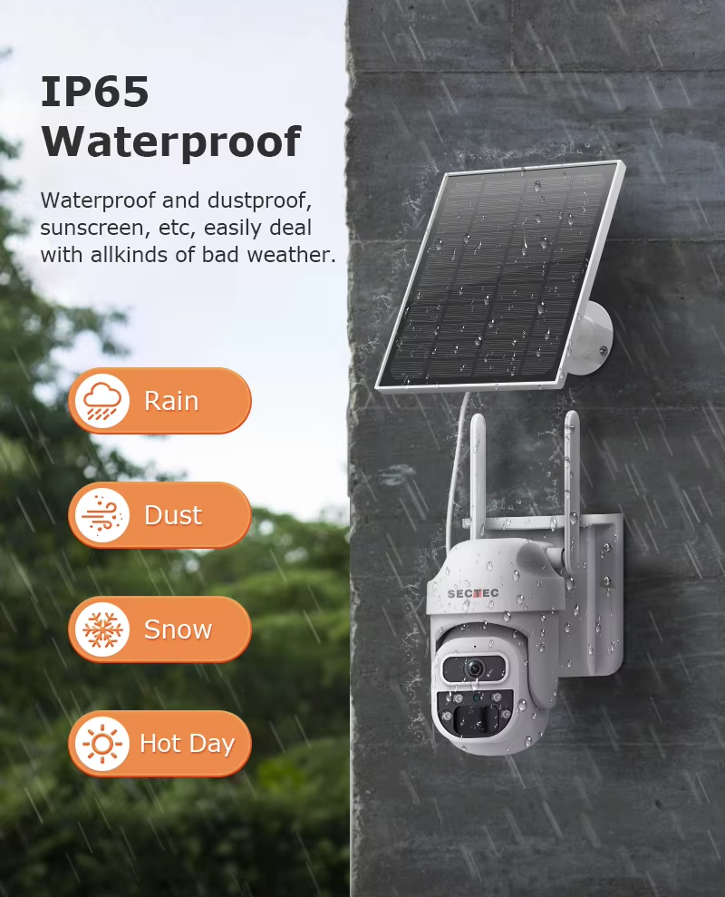 Camera Supraveghere ST-527, Wi-Fi, 3MP, Incarcare Solara 5W, Rotire Din Aplicatie, Rezistenta La Apa IP 65 [3]