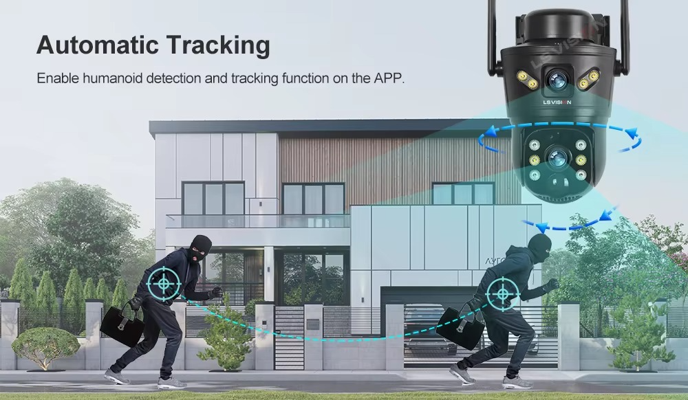 Camera Supraveghere LS-CS5, 4g, 6MP, acumulator 6000 mAh, Incarcare Solara [10]