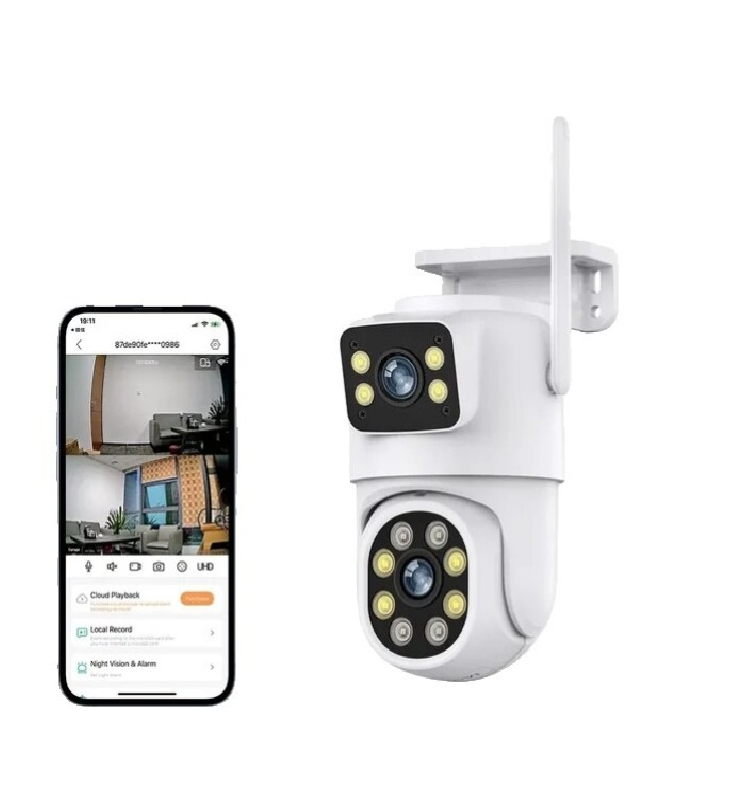 Camera Supraveghere LS-WL243, Wi-Fi, 4 MP, 2 lentile, Vedere nocturna, Rotire Din Aplicatie, Rezistenta La Apa IP 66 [2]