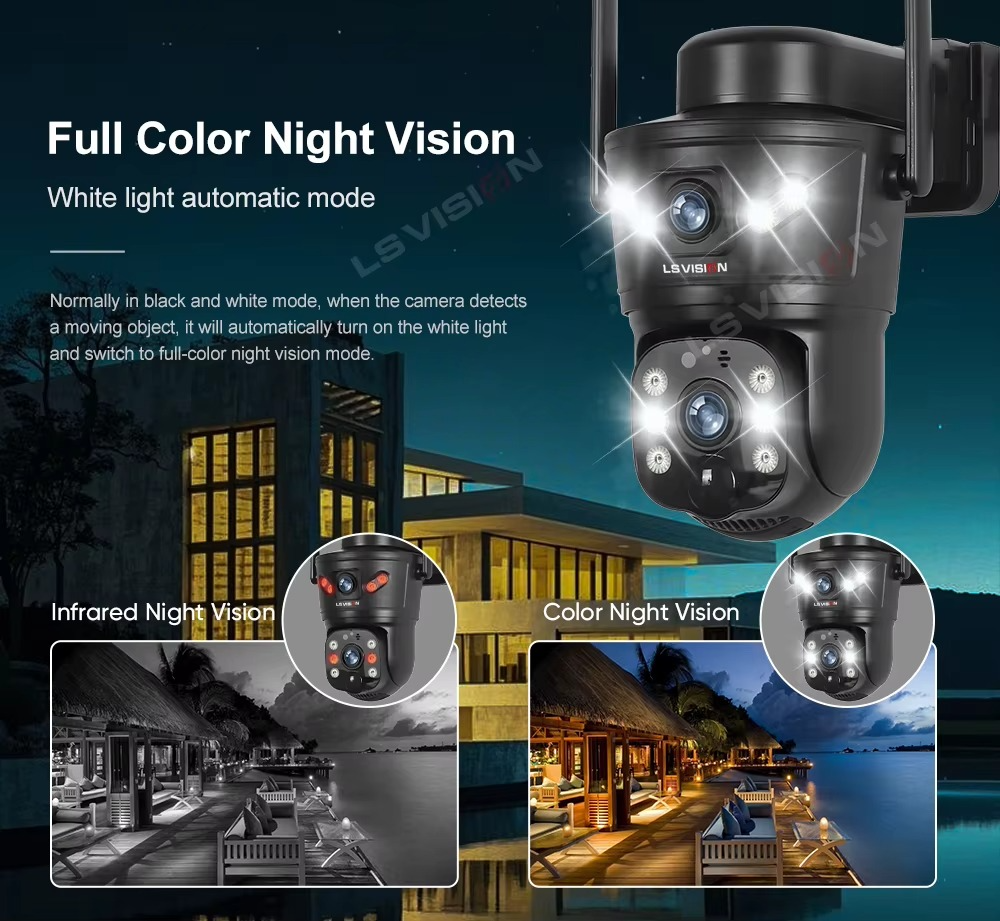 Camera Supraveghere LS-CS5, Wi-Fi, 6MP, acumulator 6000 mAh, Incarcare Solara 5.5W, Rotire Din Aplicatie, Rezistenta La Apa IP 66 [11]