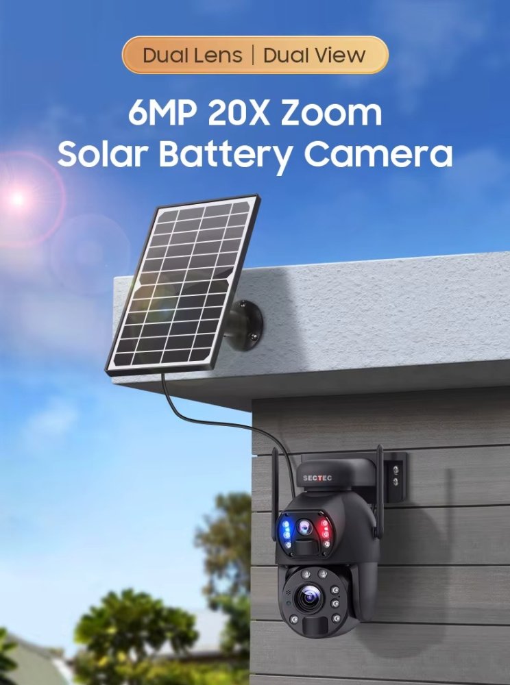 Camera Supraveghere ST-598-6M-20X, Wi-Fi, 6MP, 20X zoom, Incarcare Solara 6W [6]