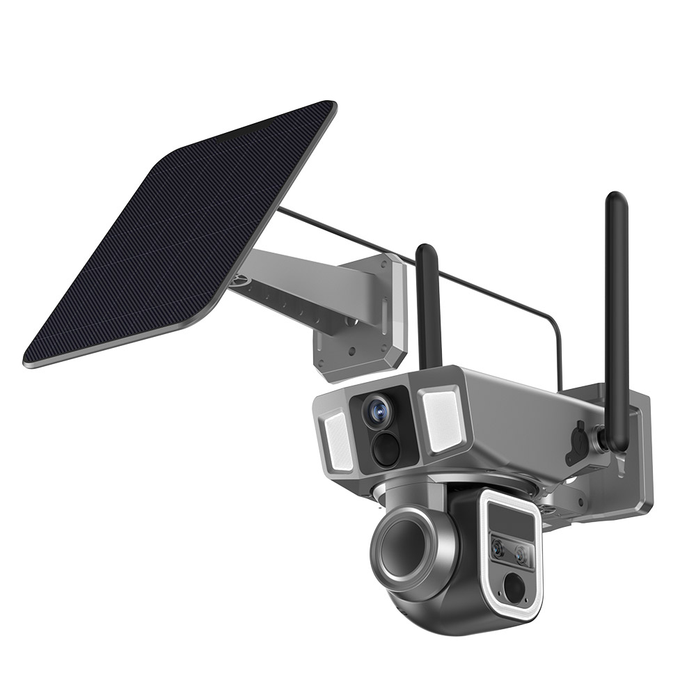 Camera Supraveghere Y7, 4G si WIFI 2K Ultra HD, trei lentile, 10X zoom optic, Incarcare Solara [5]