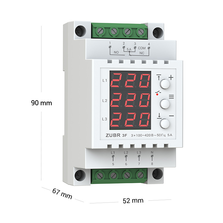 Releu de tensiune trifazat ZUBR 3F [3]