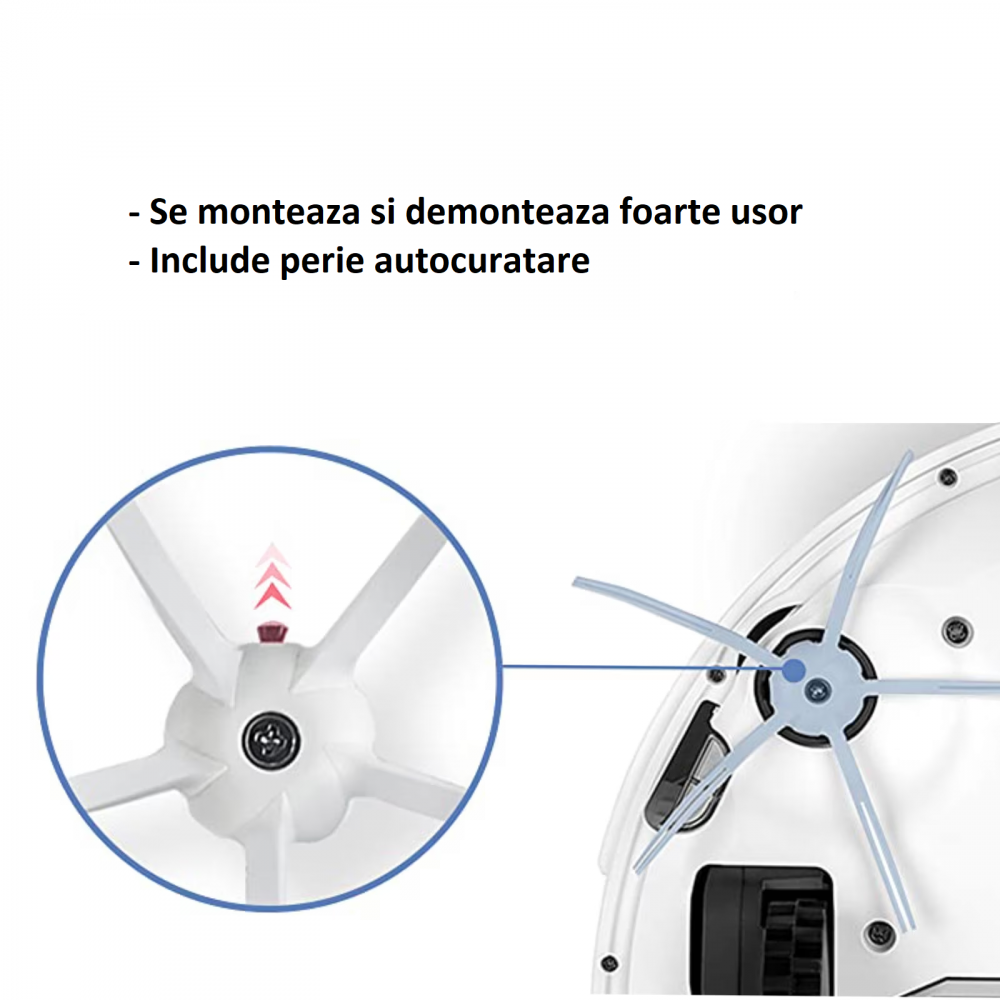 Set 7 accesorii compatibile cu Xiaomi Mi Robot Vacuum Mop Cleaner STYTJ01ZHM, SKV4093GL sau Mijia 1C [2]