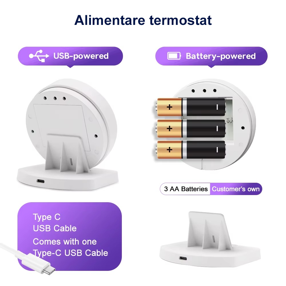 Termostat wireless WiFi pentru centrala pe gaz Earu R7 [6]