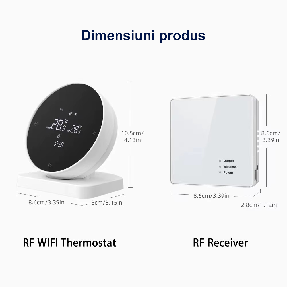 Termostat wireless WiFi pentru centrala pe gaz Earu R7 [4]