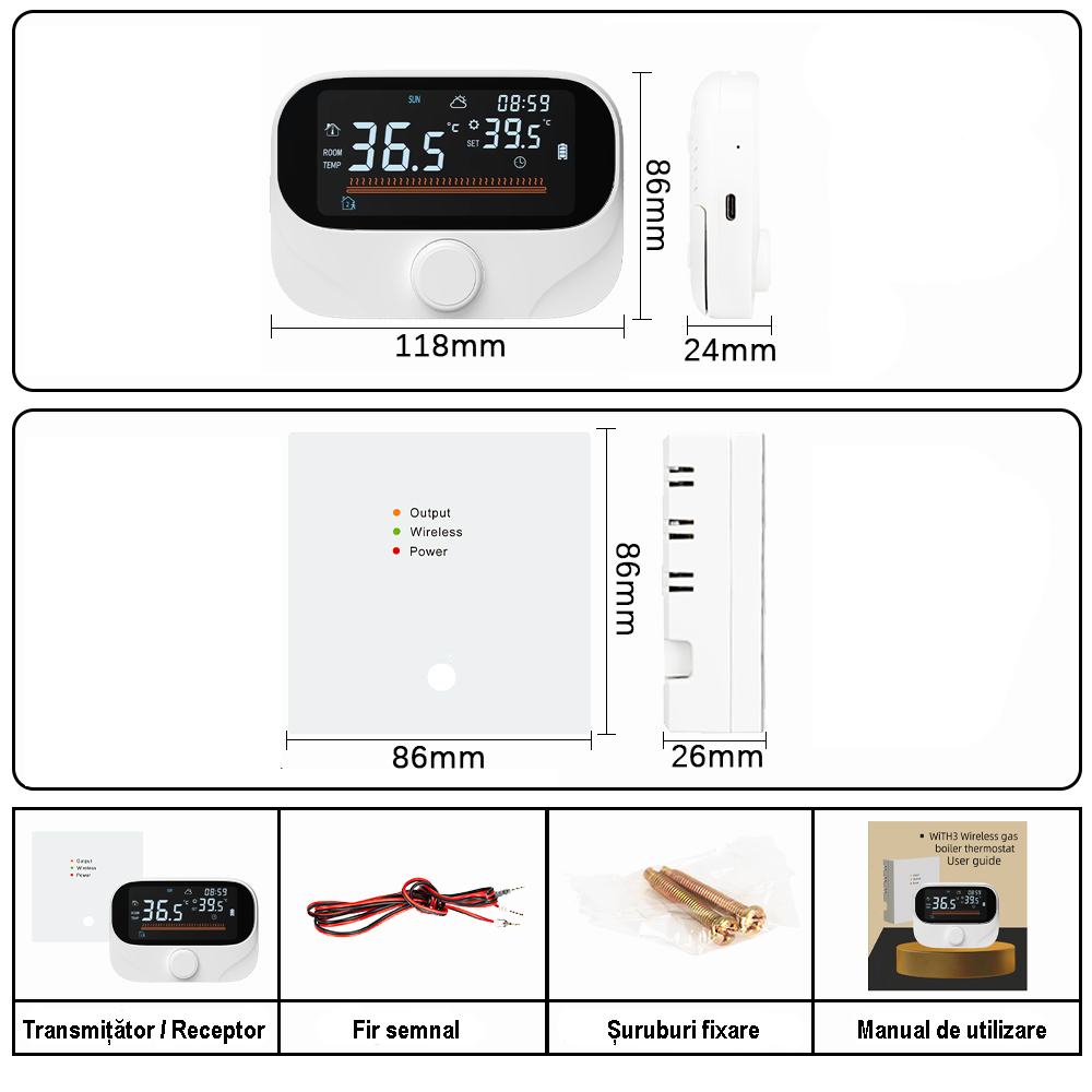 Termostat Centrală Wireless [6]