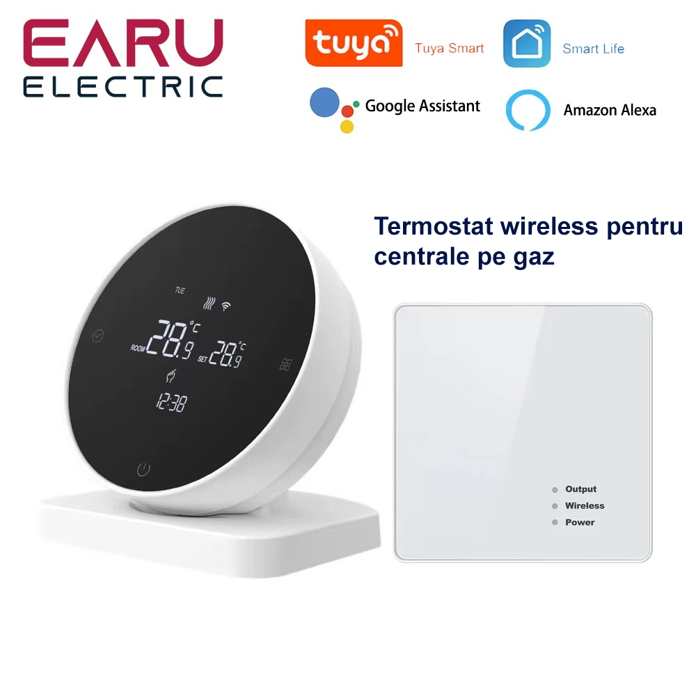 Termostat wireless WiFi pentru centrala pe gaz Earu R7 [3]