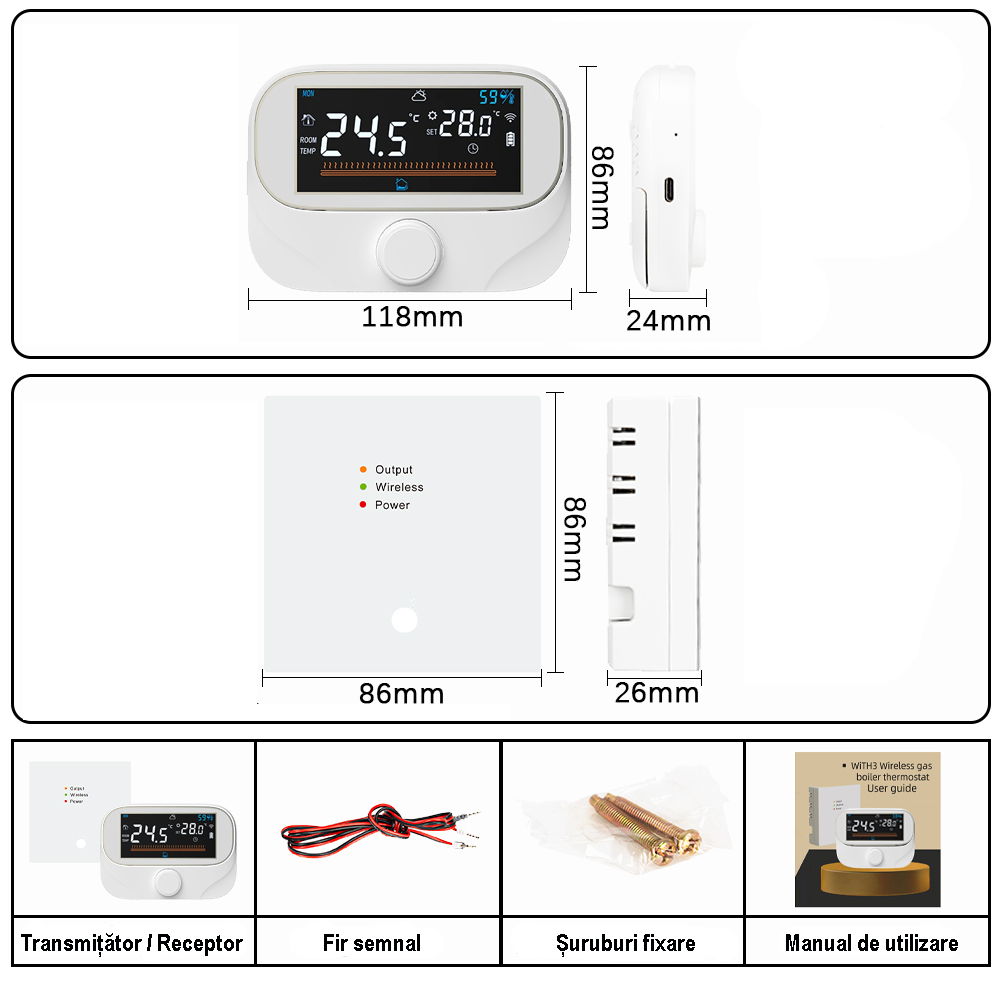 Termostat Centrală Wireless [6]