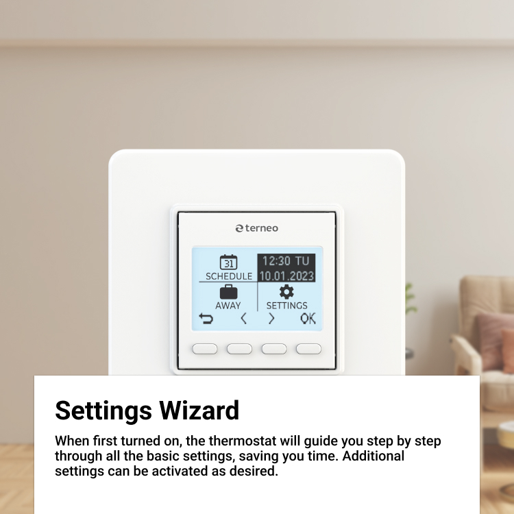 Termostat Programabil Terneo Pro Dry Contact - 16A/3000VA, Montaj în doză de aparat, 5+2 Programe Săptămânale, Control Centrală Gaz/Electrică [6]