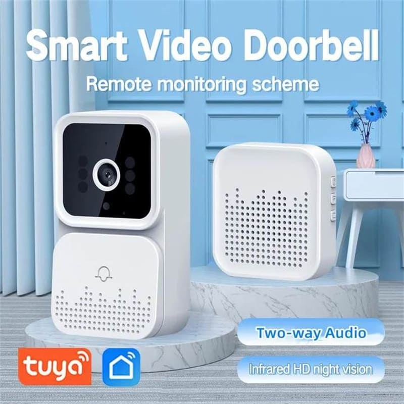 Videointerfon HD wireless  Nuvikon M6, aplicatie Tuya, acumulator Li-Ion integrat, Alb [8]
