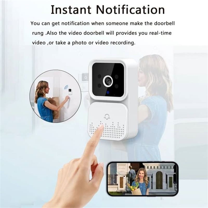 Videointerfon HD wireless  Nuvikon M6, aplicatie Tuya, acumulator Li-Ion integrat, Alb [7]