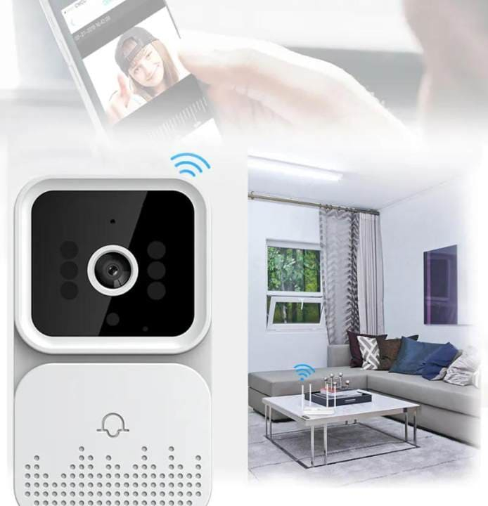 Videointerfon HD wireless  Nuvikon M6, aplicatie Tuya, acumulator Li-Ion integrat, Alb [6]