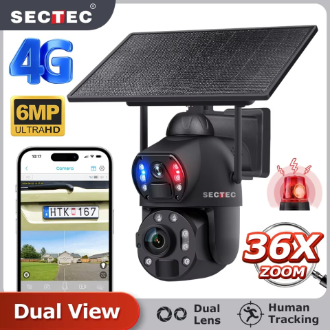 Camera Supraveghere ST-699-6M-36X-10W, 4G, 6MP, 36X zoom, Incarcare Solara 10W, Rotire Din Aplicatie, Rezistenta La Apa IP 66 [1]