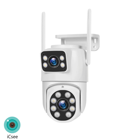 Camera Supraveghere LS-WL243, Wi-Fi, 4 MP, 2 lentile, Vedere nocturna, Rotire Din Aplicatie, Rezistenta La Apa IP 66 [2]