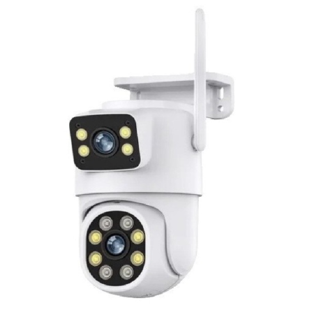 Camere supraveghere Wi-Fi - Camera Supraveghere LS-WL243, Wi-Fi, 4 MP, 2 lentile, Vedere nocturna, Rotire Din Aplicatie, Rezistenta La Apa IP 66