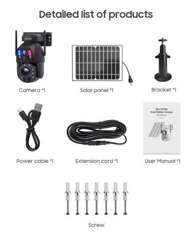 Camera Supraveghere ST-598-6M-20X, 4g, 6MP, 20X zoom [10]