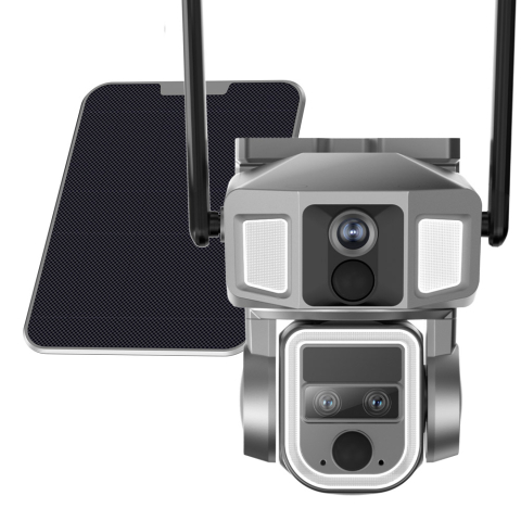 Camera Supraveghere Y7, 4G si WIFI 2K Ultra HD, trei lentile, 10X zoom optic, Incarcare Solara [1]