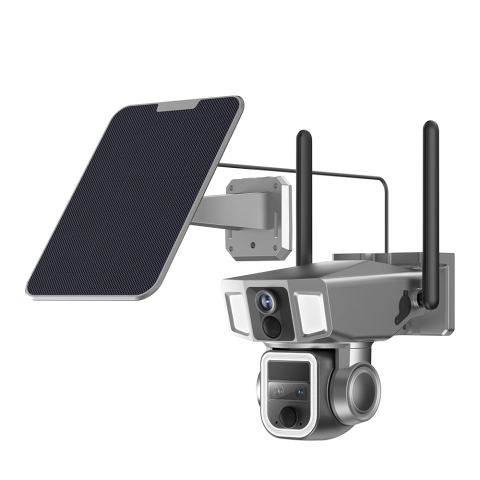 Camera Supraveghere Y7, 4G si WIFI 2K Ultra HD, trei lentile, 10X zoom optic, Incarcare Solara [3]