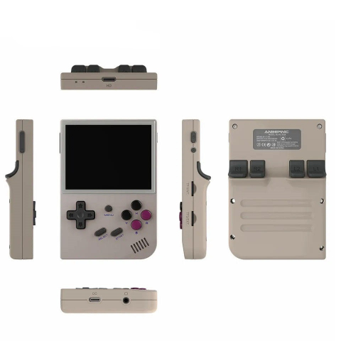 Consola gaming ANBERNIC RG35XX, 64G TF, Ecran 3.5, cu 5000 de jocuri clasice, Linux & GarlicOS Dual System, cu iesire HDMI, Alb Transparent [2]